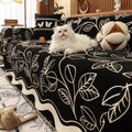 Leaf Inspired Luxury Chenille Sofa Cover