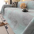 Leaf Pattern Gauze Sofa Cover