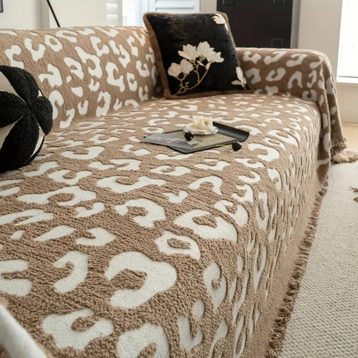 Leopard Print Bohemian Sofa Cover