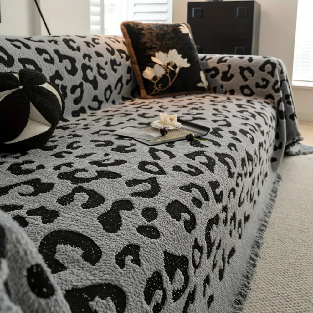 Leopard Print Bohemian Sofa Cover