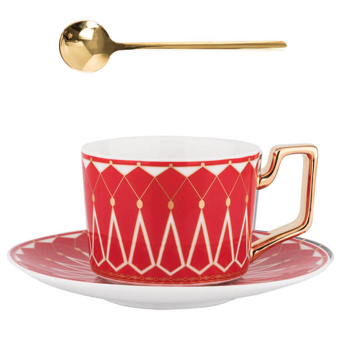Square A Retro-Pattern Coffee Mug