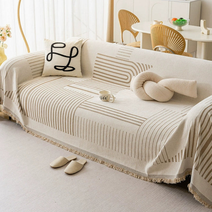 Luxurious Snowflake Chenille Sofa Cover
