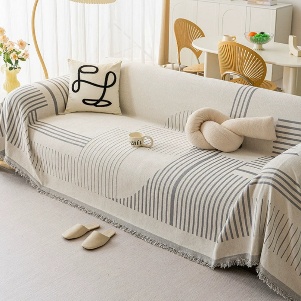 Luxurious Snowflake Chenille Sofa Cover