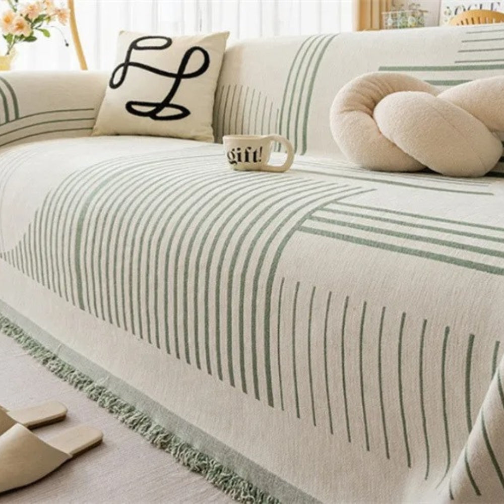 Luxurious Snowflake Chenille Sofa Cover