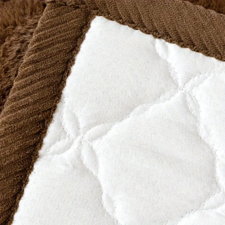 Luxury Plush Diamond Stitched Sofa Cover