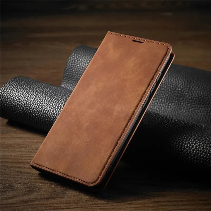 Phone Case Magnetic Leather Flip Cover