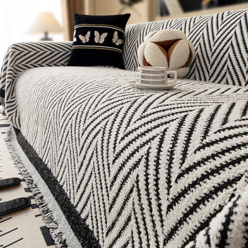 Marella Soft Chevron Sofa Cover