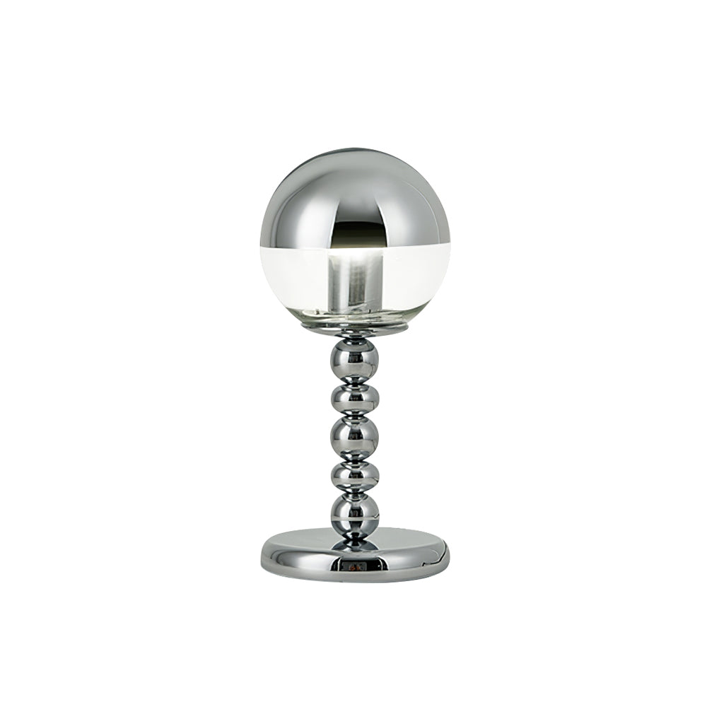 MirrorGlow – Minimalist Chrome Table Lamp