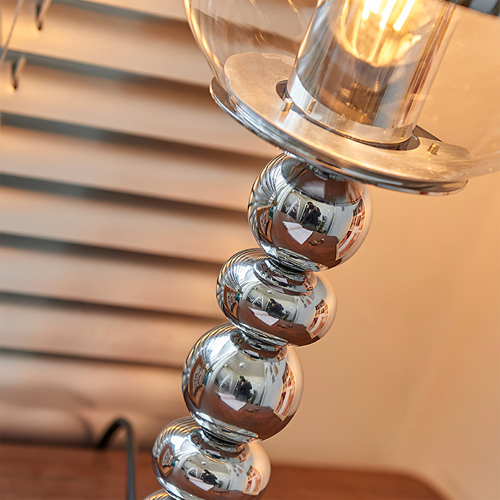 MirrorGlow – Minimalist Chrome Table Lamp