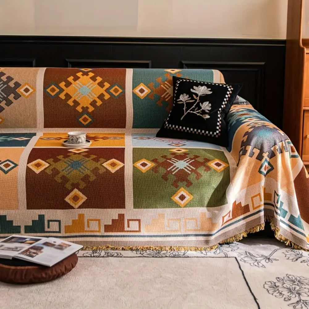 Modern Geometric Tribal Sofa Cover