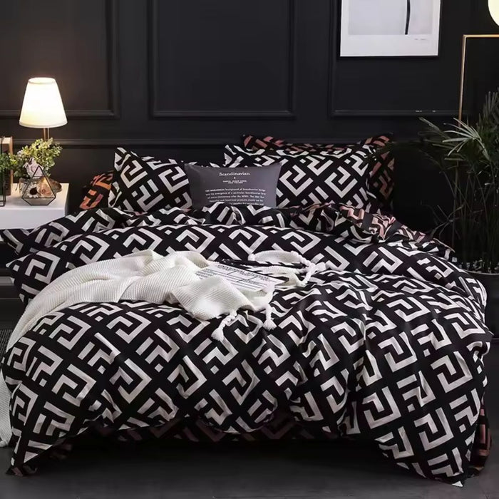 Noir Enigma Duvet Cover Set | 3pcs Duvet Cover Set