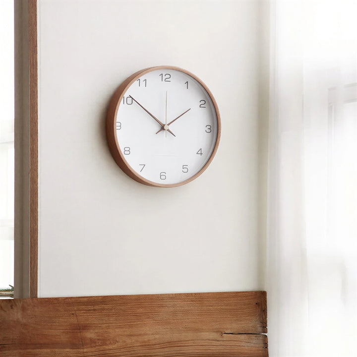 Nordic Minimalist Wood Silent Wall Clock