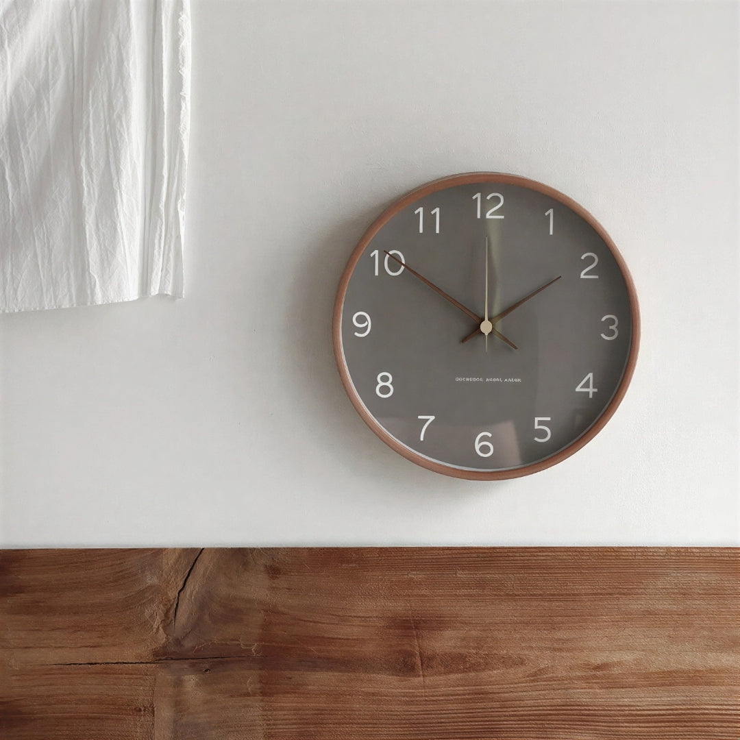 Nordic Minimalist Wood Silent Wall Clock