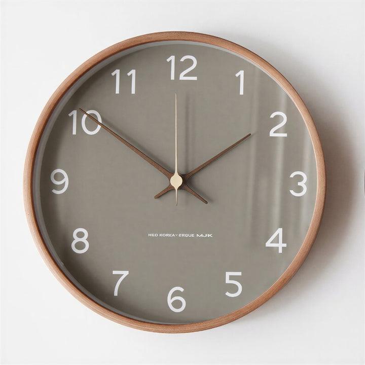 Nordic Minimalist Wood Silent Wall Clock