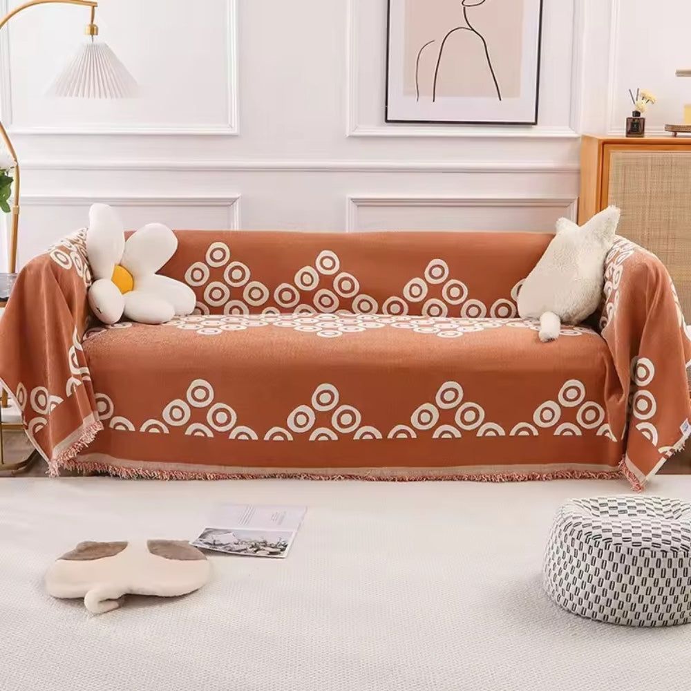 Circa Bloom Patterned Chenille Sofa Cover
