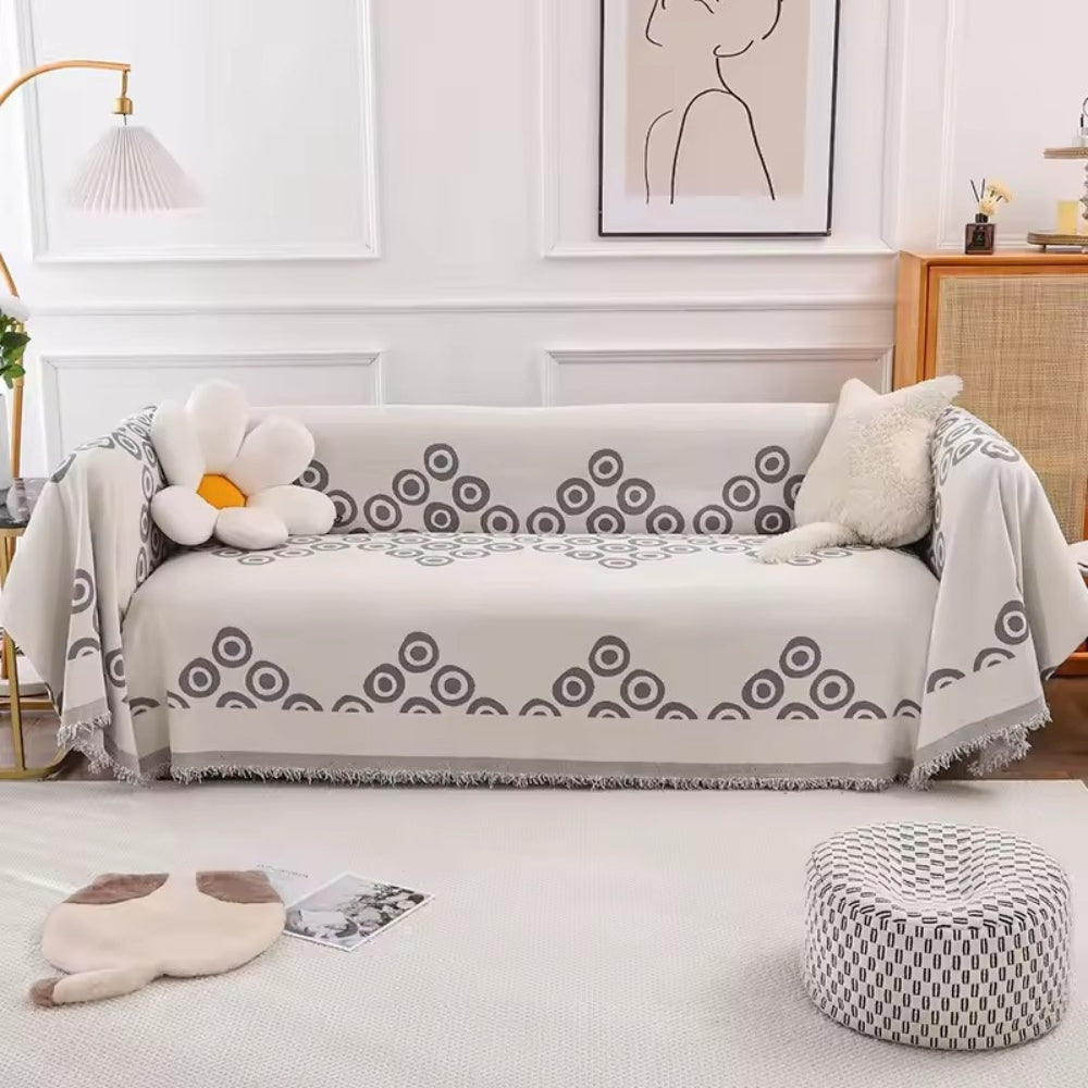 Circa Bloom Patterned Chenille Sofa Cover