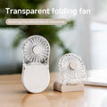 Unisex Portable Rechargeable Handheld Fan with Mirror