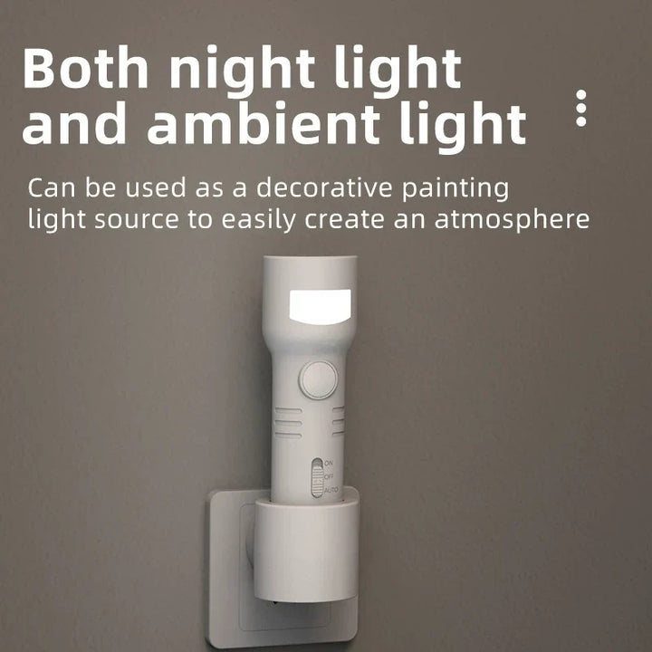 Rechargeable Motion Sensor Night Light with Flashlight