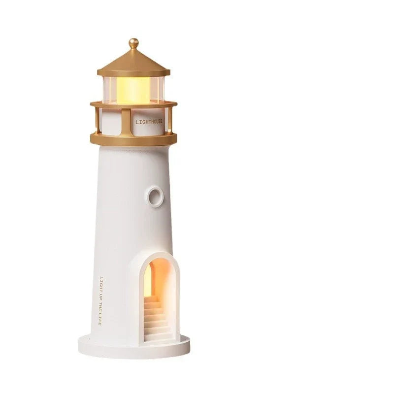 Moonlight Lighthouse Projection Lamp Ambient Night Light Bluetooth Speaker Remote Motion-Sensing Table Lamp