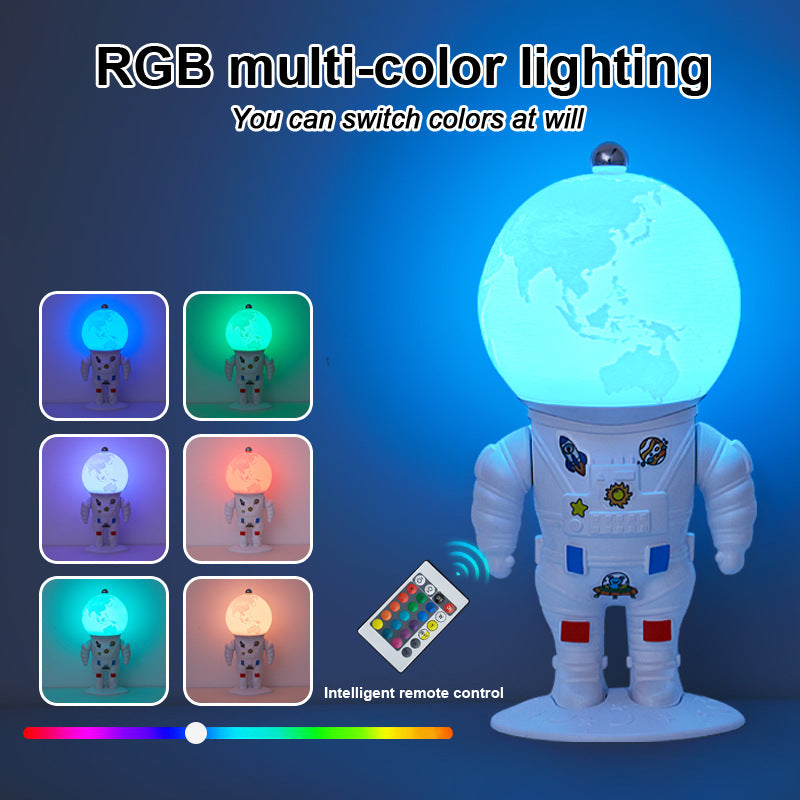 Astronaut Moon Lamp Resin Night Light Bedroom Bedside Decor Creative Gift