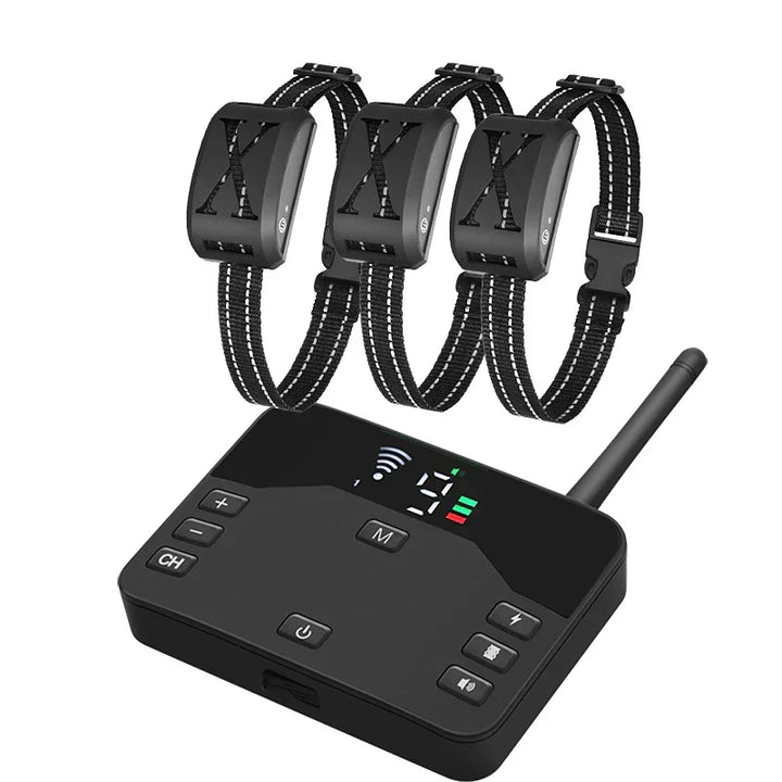 Wireless Dog Fence System with Adjustable Waterproof Collar – Up to 240 Metres Range