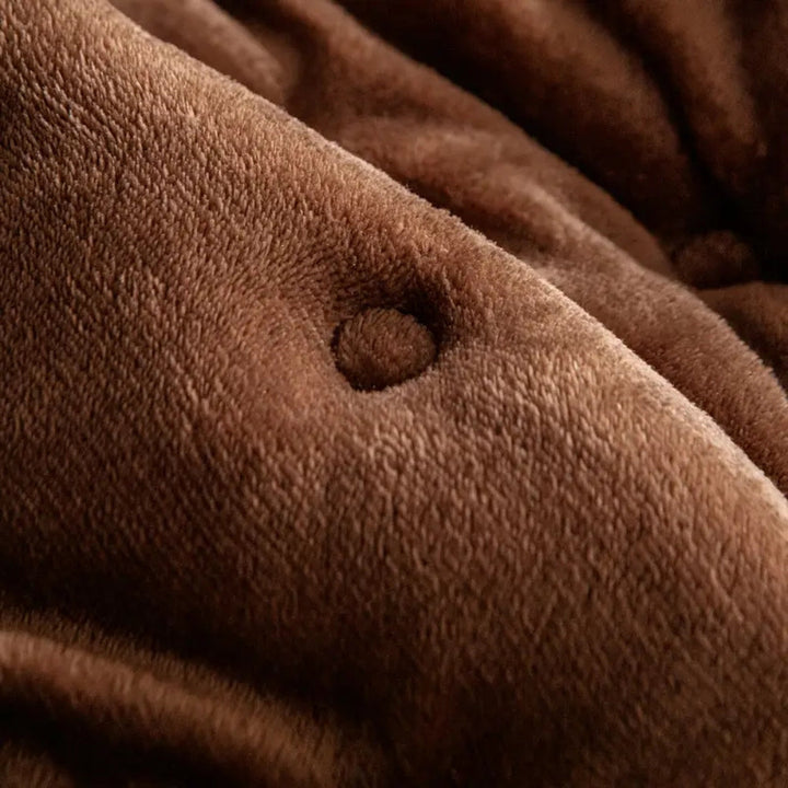 Plush Button-Tufted Sofa Cover