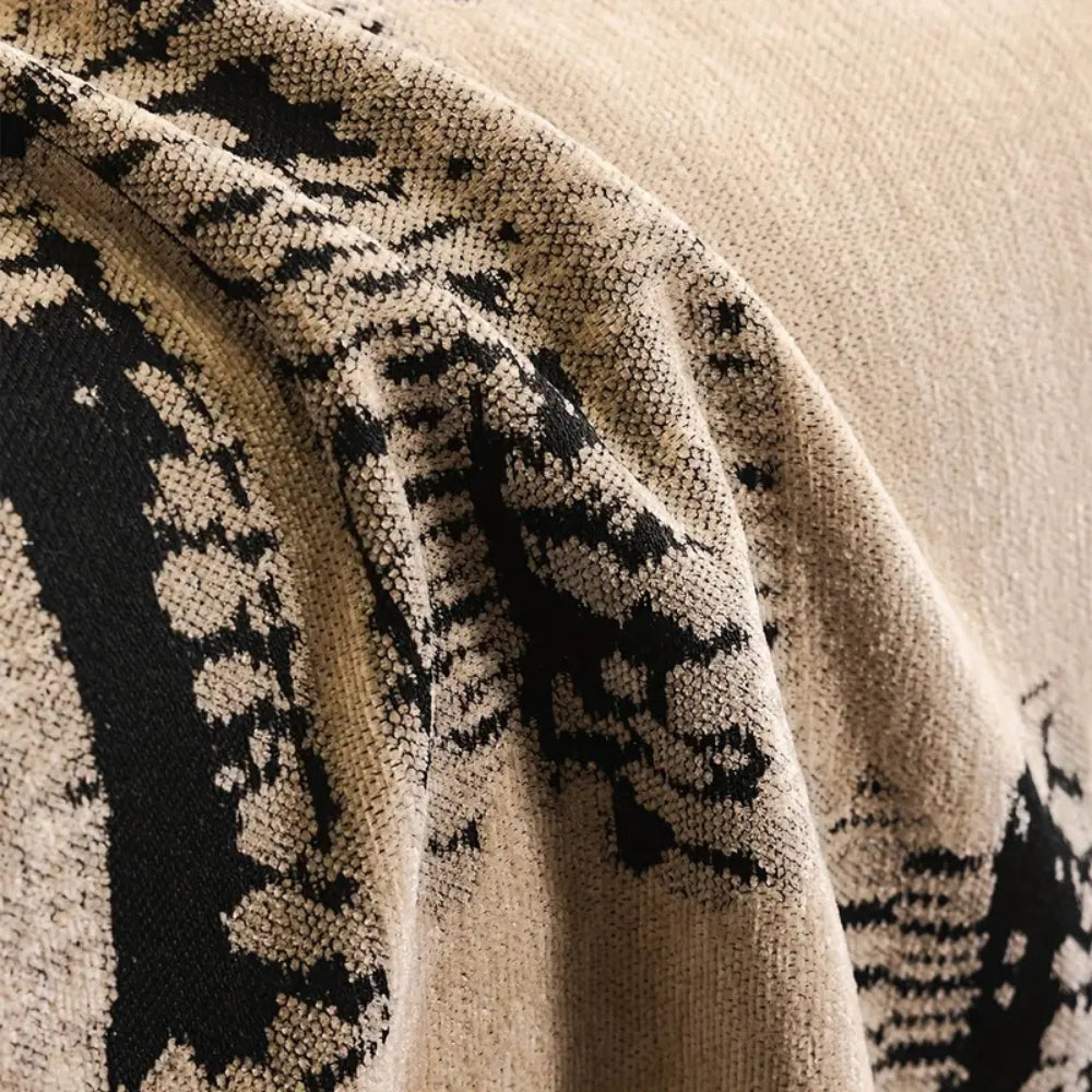 Rustic Abstract Chenille Sofa Cover
