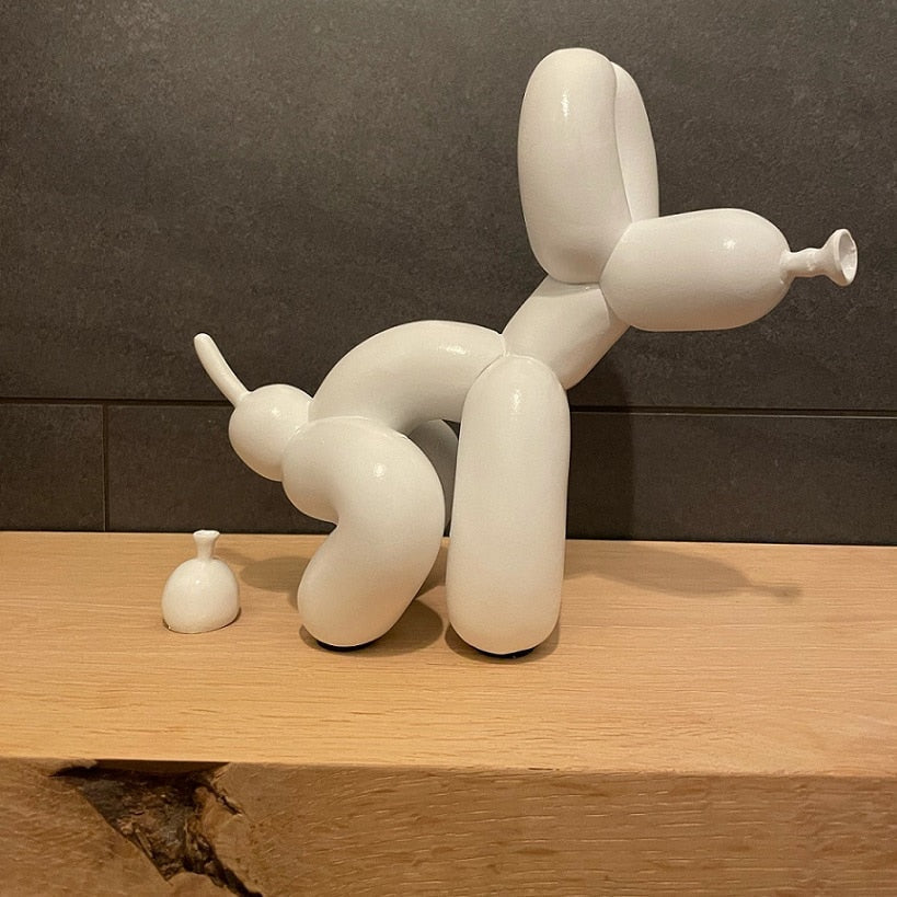 Balloon Dog Sculpture, Balloon Art Statue, Mini Collectible Figurine, Home Decoration, Resin Figure, Desk Accessories, Room Decoration