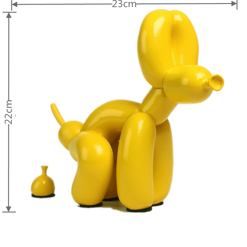 Balloon Dog Sculpture, Balloon Art Statue, Mini Collectible Figurine, Home Decoration, Resin Figure, Desk Accessories, Room Decoration