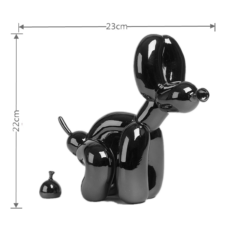 Balloon Dog Sculpture, Balloon Art Statue, Mini Collectible Figurine, Home Decoration, Resin Figure, Desk Accessories, Room Decoration
