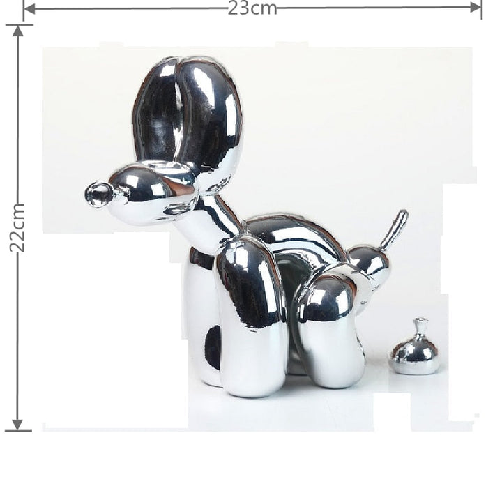 Balloon Dog Sculpture, Balloon Art Statue, Mini Collectible Figurine, Home Decoration, Resin Figure, Desk Accessories, Room Decoration