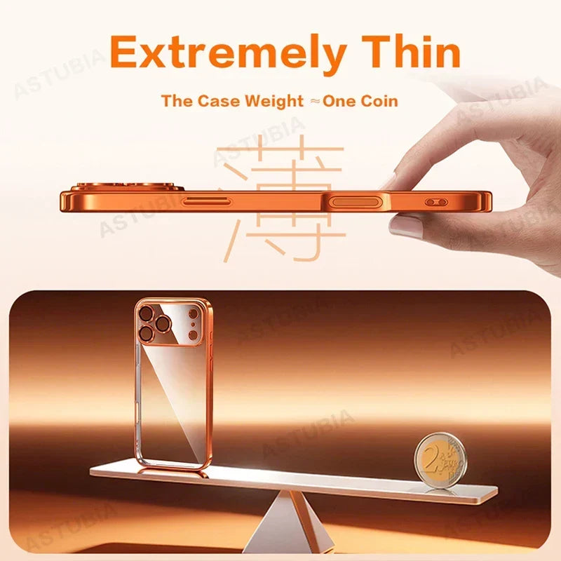 Shockproof Luxury Plating iPhone Case