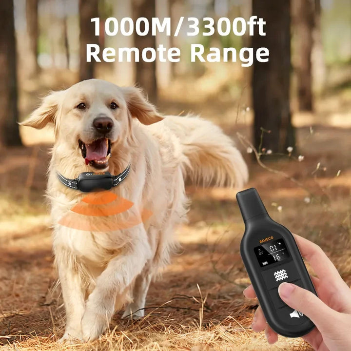 ProTrain – Rechargeable Waterproof Dog Training Collar with Remote