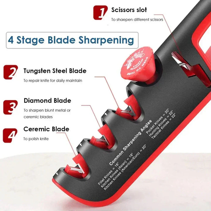 4-in-1 Professional Knife Sharpener (1+1 Free) - EdgeSharp