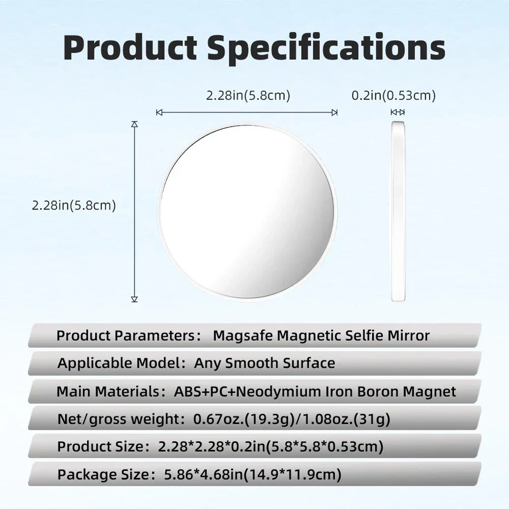 Magnetic Selfie Mirror
