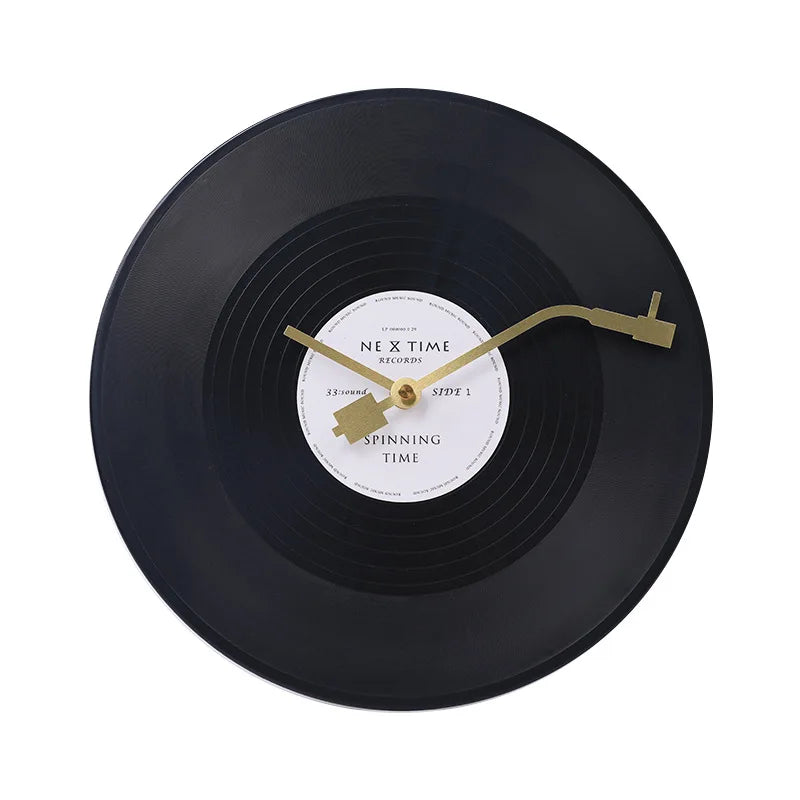 Musical Vinyl Record Wall Clock