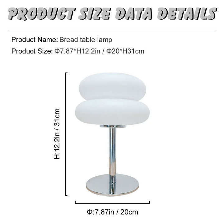 Desktop Mini Table Lamp Bauhaus Vintage Egg Tart Night Light