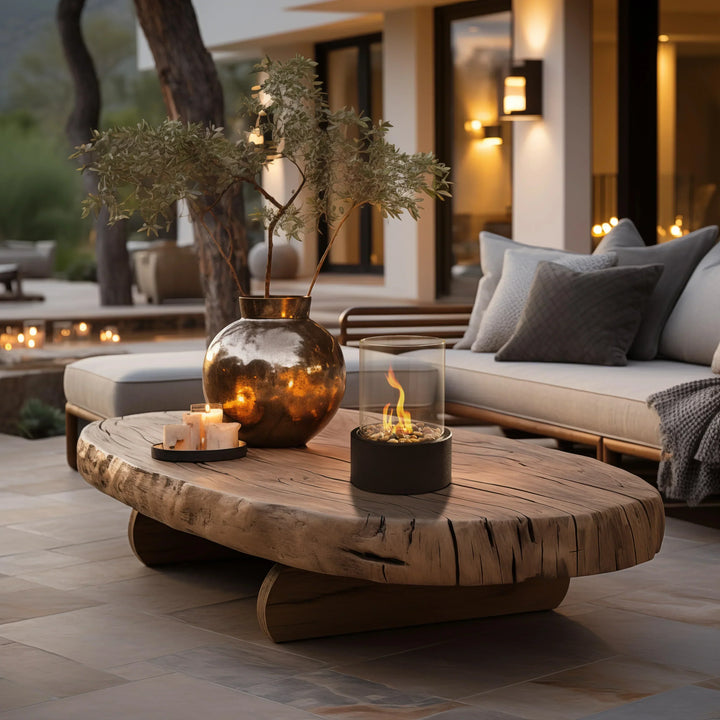 Portable fire bowl for a cozy atmosphere | Elegant &amp; modern table fire bowl - Shakti