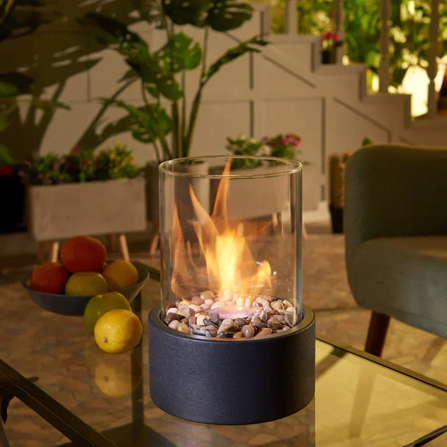 Stylish & modern table fire lantern
