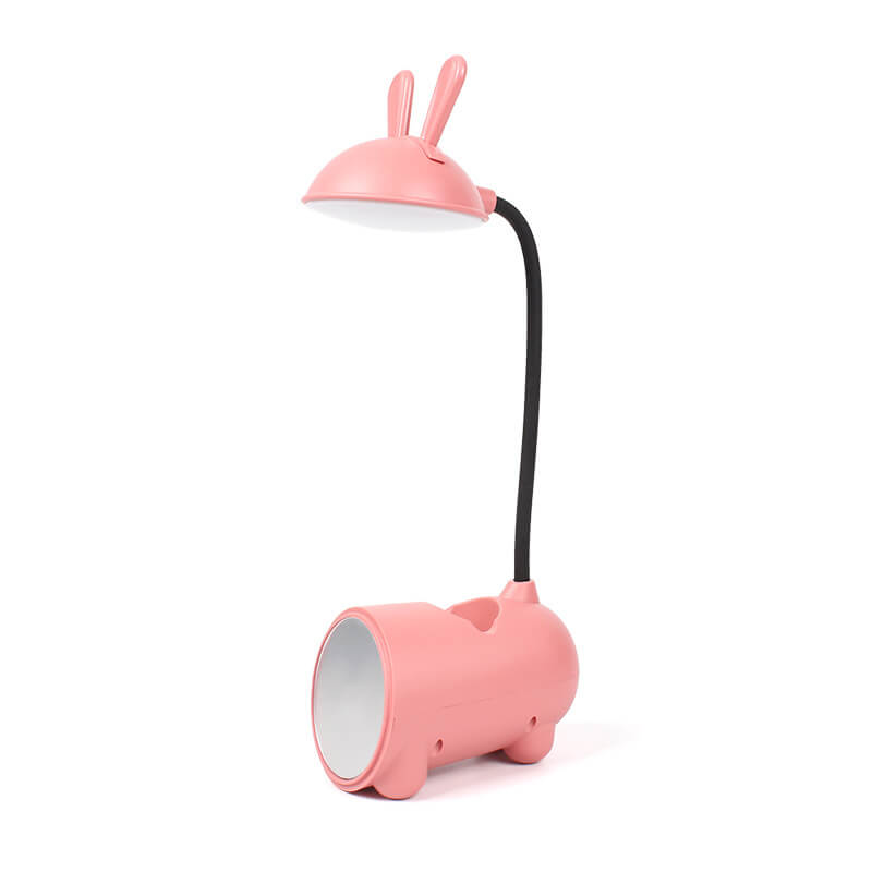 Cartoon Creative Rabbit LED Touch USB Pen Holder Desk Lamp