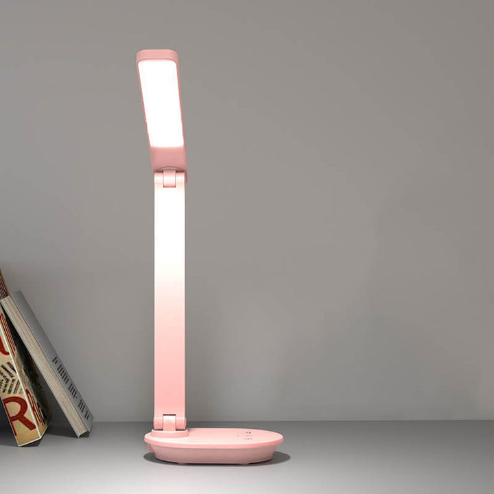 Modern Double Folding Eye Care Wireless Rechargeable LED Desk Lamp