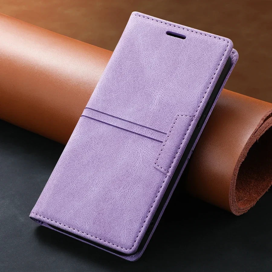 Phone Case Wallet with Magnetic Closure