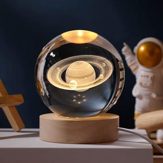Luminous Crystal Ball LED Night Light Decor