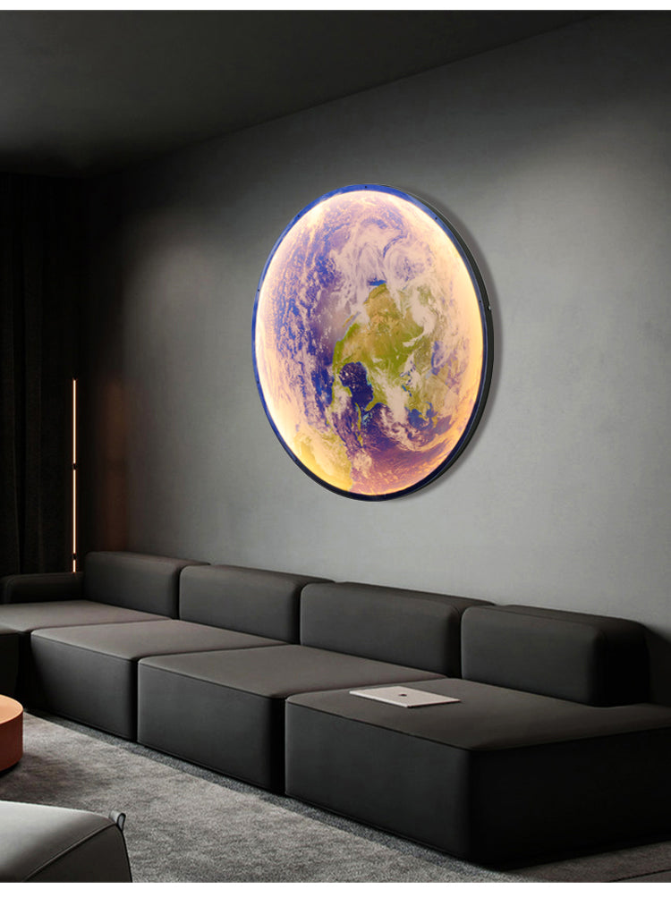 3D LED Moon or Earth Ceiling or Wall Lamp (3 Styles) 24CM-80CM