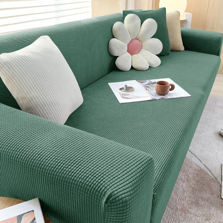 FlexiCover Elastic Sofa Cover – Protection Cover for Corner Sofas and Standard Sofas