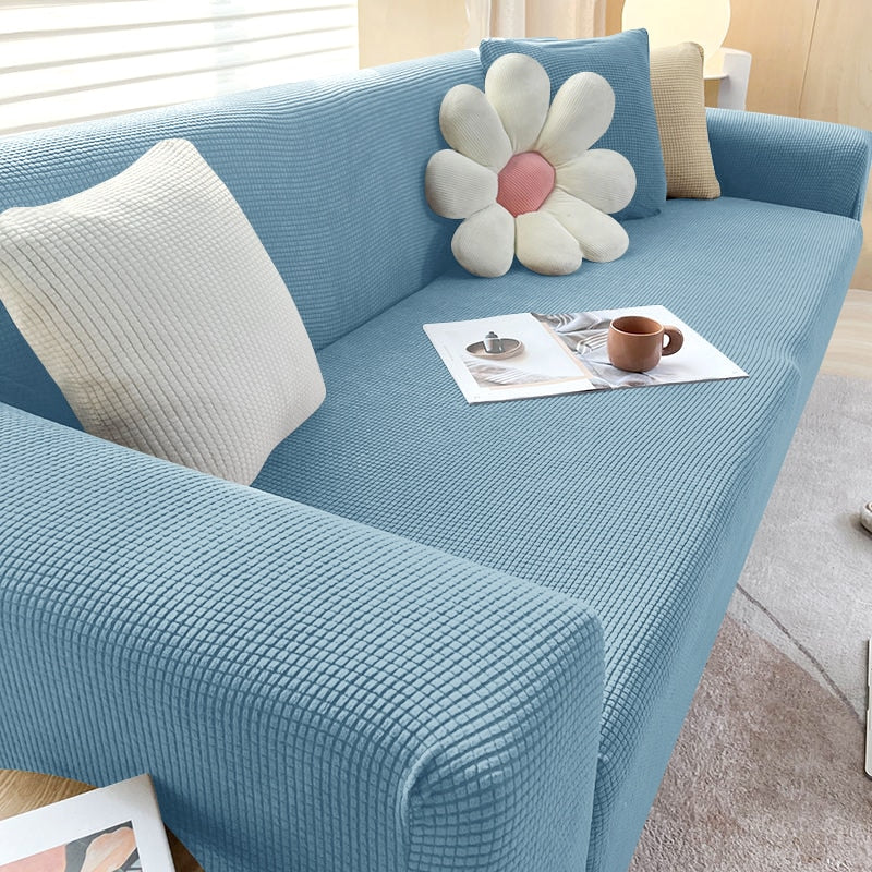 Textured Stretch Sofa Cover | Non-Slip, Machine Washable &amp; Protective for 1-Seater, 2-Seater, and 3-Seater Sofas