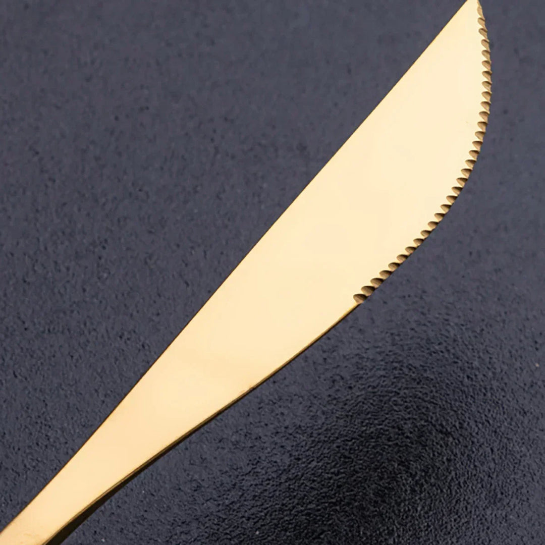 RoyalMirror – Luxury Gold Cutlery Set