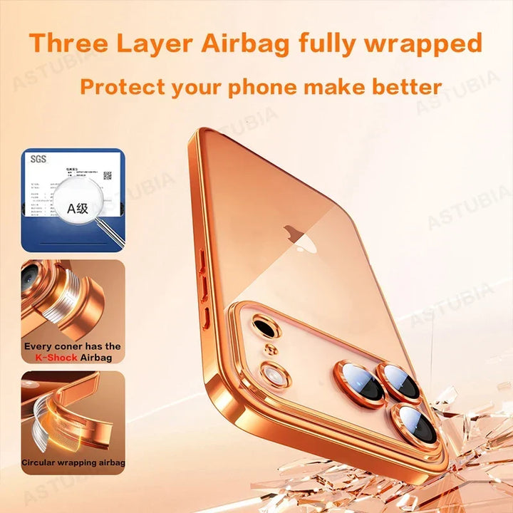 Shockproof Luxury Plating iPhone Case