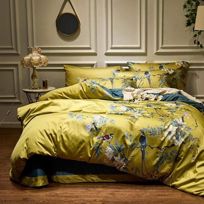 TranquilGold – Soft Egyptian Cotton Pillowcase Set for Relaxing Sleep