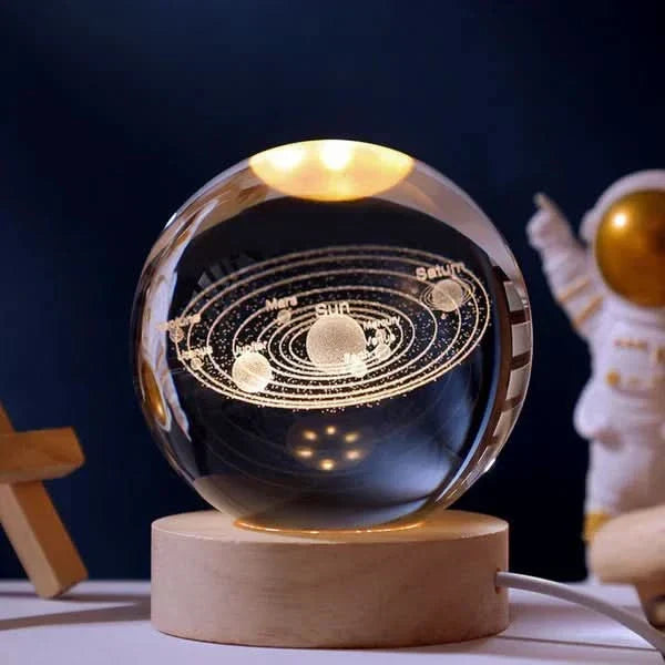 Luminous Crystal Ball LED Night Light Decor
